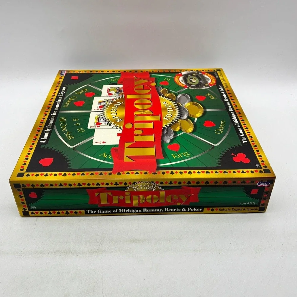 Tripoley Special Edition Cadaco Rotating Turntable Board Game Complete